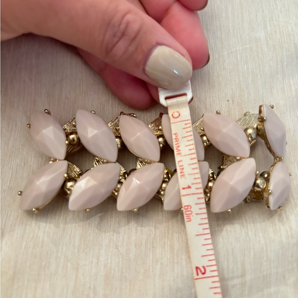 Pink Rhinestone Stretch Bracelet - Picture 5 of 5